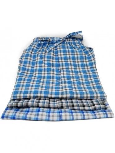 Sleep Bottoms Men's Lounge Pajama Sleep Shorts/Woven Jam Dorm Shorts Drawstring & Pockets - 3 Pack - 3 Pack - Greys-blues Pla...