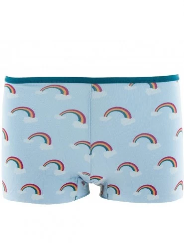 Panties Womens Wear Print Boy Short Underwear - Pond Rainbow - CZ18X4QNGY6 $42.91