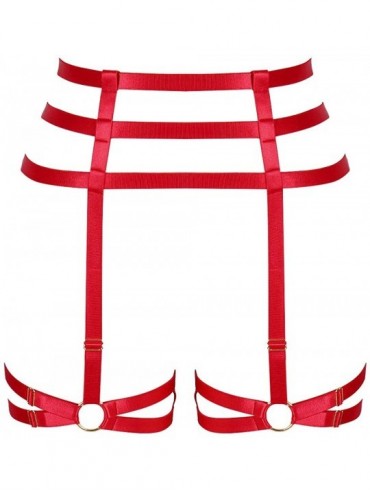 Garters & Garter Belts Women's Body Harness Garter Leg Strap Waist Belt Lingerie cage Festival Rave Punk Gothic Stockings Sus...