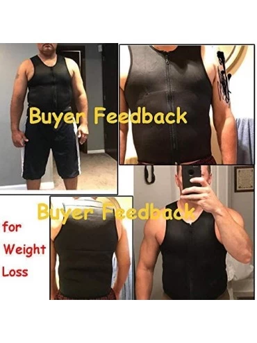 Shapewear Men Neoprene Workout Vest Sauna Waist Trainer Corset Body Shaper-XXXL - C3193T385LQ $32.77