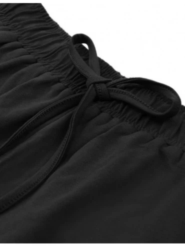 Sets Women's 2 Piece Outfits Cotton Zipper Front Summer Casual Sport Shorts Jogger Set - Black - C419C43QAYR $21.46