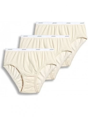 Panties Women's Underwear Classic Hipster - 3 Pack - Ivory - CR11GP2DE2F $41.04
