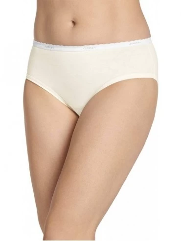 Panties Women's Underwear Classic Hipster - 3 Pack - Ivory - CR11GP2DE2F $28.11