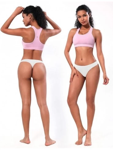 Panties Sport Thongs Panties Women Low Rise Sexy G-String No Show Bonded Breathable Underwear (6 Pack&3 Pack&1 Pack) - 1 Pack...