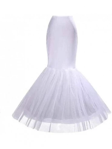 Slips Women's 50s Vintage Petticoat-Tutu Underskirts - White 1 - C718AHLMNGR $24.59