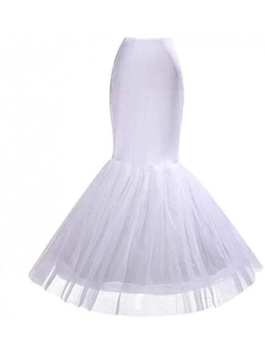 Slips Women's 50s Vintage Petticoat-Tutu Underskirts - White 1 - C718AHLMNGR $12.46