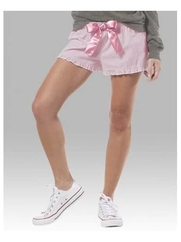 Sets Bride Pajama Short Set - Pink Seersucker - CV12ITMICVB $43.44