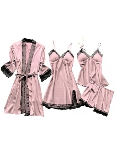 Nightgowns & Sleepshirts Sexy Lingerie Sleeveless lace Nightgown Adjustable Full Camisole Slip Dress Underwear Robe Babydoll ...