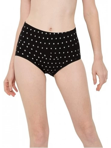 Shapewear Womens Underwear Cotton Briefs Postpartum High Waisted Panties Multi Pack - Black Dots & White Dots & Gray - CZ18AO...