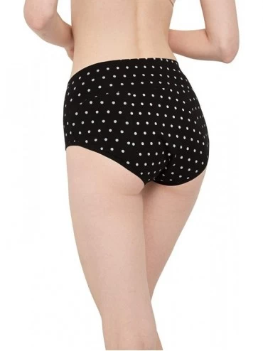 Shapewear Womens Underwear Cotton Briefs Postpartum High Waisted Panties Multi Pack - Black Dots & White Dots & Gray - CZ18AO...