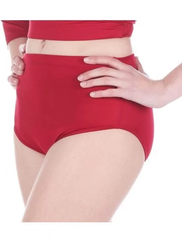Panties Women's Sportswear Cheer Brief - Scarlet - C117YA0YD4U $11.02