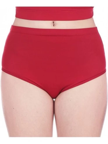 Panties Women's Sportswear Cheer Brief - Scarlet - C117YA0YD4U $11.02