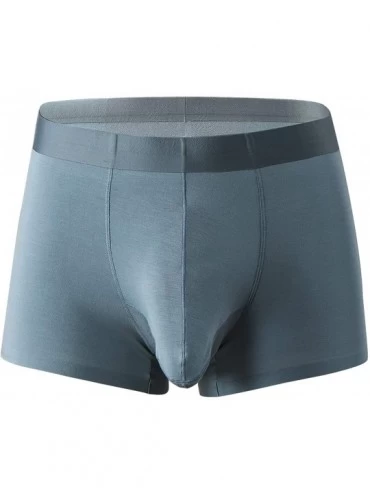 Briefs Men's Solid Color Elephant's Nose Funny Underwear Boxer Briefs - Green - CY1922LKYNO $26.50