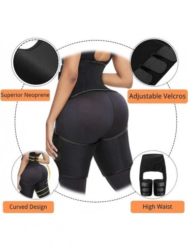 Shapewear Waist and Thigh Trainer for Women- 3 in 1 Waist Trainer Thigh Trimmer Butt Lifter Adjustable Body Shaper Weight Los...