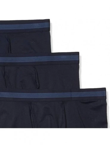 Boxer Briefs Men's 3-Pack Lightweight Performance Knit Boxer Brief - Navy - C118Y9Q7CY4 $20.84