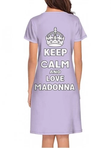 Nightgowns & Sleepshirts Madonna-New-Album-Madame-X- Sexy Nightgowns Long Nightdress Sleepshirts Pajamas for Women Men - Whit...