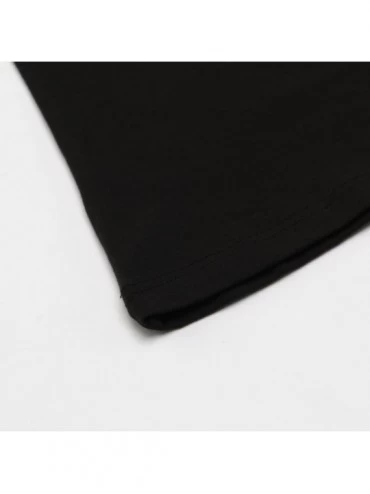 Thermal Underwear Crewneck Modal & Cotton Thermal Baselayer Top for Women - Black - CM186ZI2ZCK $11.55