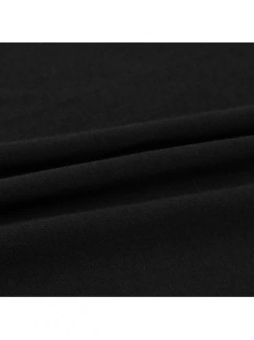 Thermal Underwear Crewneck Modal & Cotton Thermal Baselayer Top for Women - Black - CM186ZI2ZCK $11.55