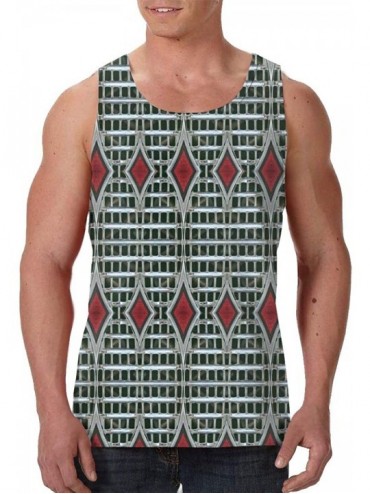 Undershirts Men's Sleeveless Undershirt Summer Sweat Shirt Beachwear - Auto Grill - Black - CP19CK2G8D5 $39.56