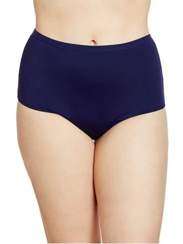 Panties Hi-Waist Women's Incontinence Underwear for Bladder Leak Protection - Navy - CI1930I3Q6A $70.30