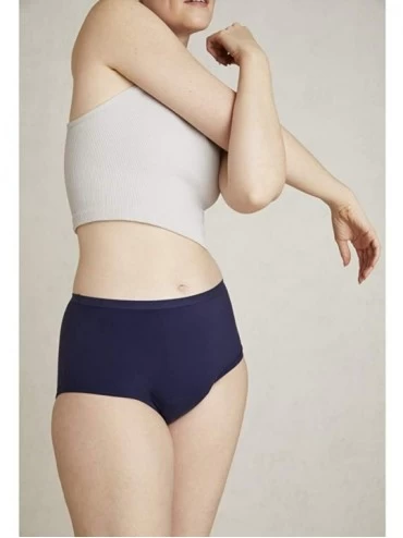 Panties Hi-Waist Women's Incontinence Underwear for Bladder Leak Protection - Navy - CI1930I3Q6A $31.04