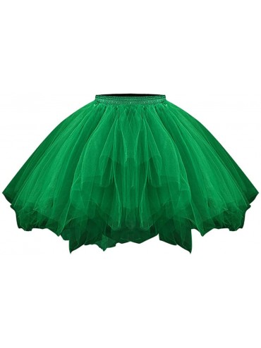Bottoms Women's Tutu Christmas Tulle Skirt 50s Vintage Ballet Bubble Dance Skirts - Army Green - CD1942D5QRU $35.06