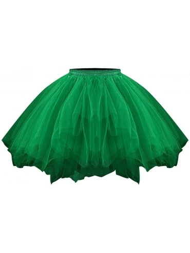 Bottoms Women's Tutu Christmas Tulle Skirt 50s Vintage Ballet Bubble Dance Skirts - Army Green - CD1942D5QRU $31.76