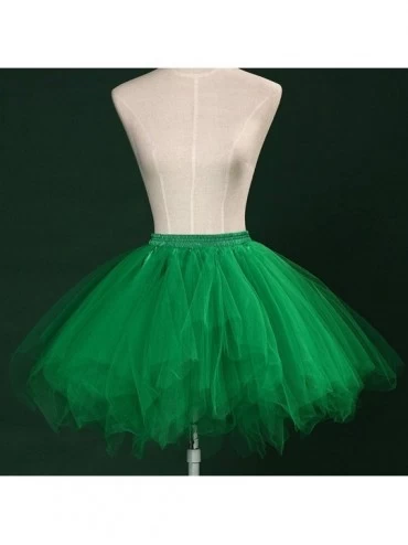 Bottoms Women's Tutu Christmas Tulle Skirt 50s Vintage Ballet Bubble Dance Skirts - Army Green - CD1942D5QRU $19.39