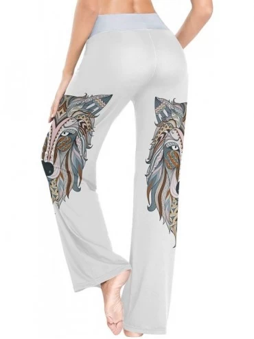 Bottoms Women's Loose Casual Comfy Pajama Pants Drawstring Palazzo Wide Leg Lounge Pants - Color20 - C91999GRKZH $25.03