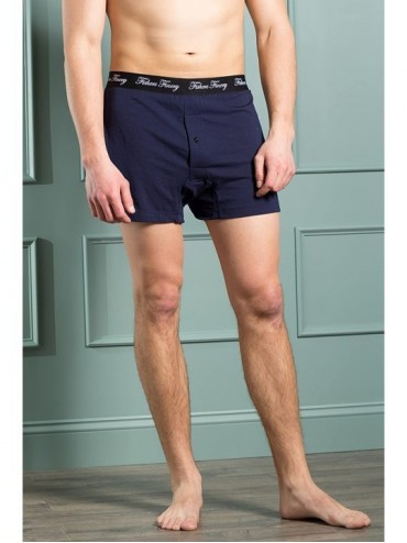 Boxers Mens Relaxed Stretch Knit Boxers Modal Cotton Microfiber Blend - Multi Color - CY12MY5OH83 $54.36