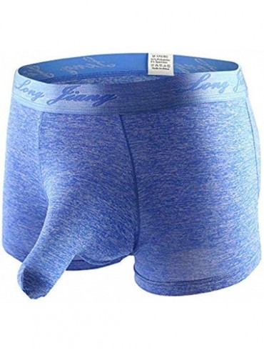 G-Strings & Thongs Elephant Bulge Underwear- Male Pouch T Lingerie Underpants - Blue-1 - CZ18M9X73TW $32.90