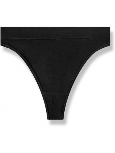 Panties Women's Breathable Seamless Thong Panties No Show Underwear 3-6 Pack - B2n2g2 6pack - CK190OSA8W9 $24.45