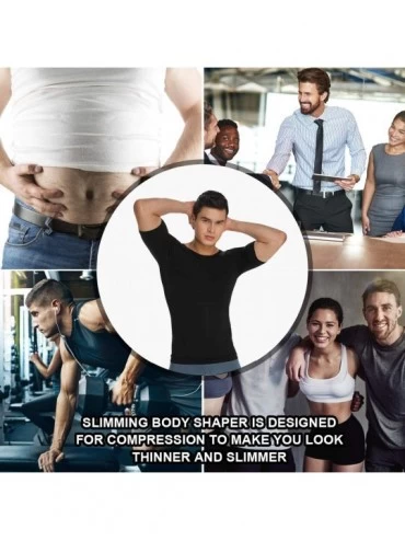 Undershirts Bodywear Men's Slimming Body Shaper Compression Shirt Slim Fit Undershirt Shapewear Hide Gynecomastia Undershirts...