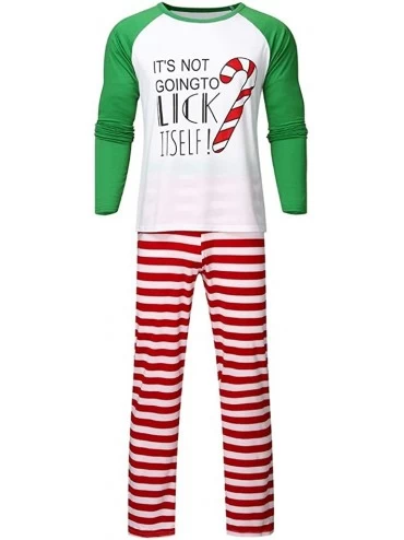 Sets Tronet Family Christmas Pajamas Set - Snowman Lt'S Not Print Crutches Top T-Shirt + Pants Home Service Suit - White (Dad...