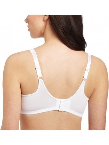 Bras Women's One Smooth U Underwire Bra with Lace Side Support - White/Soft Taupe - C411QMLM7VN $30.88