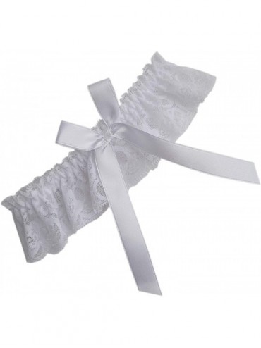 Garters & Garter Belts Bridal Garter Garter for Bride Wedding Garter for Brides Party Accessories - White - CB18QR9OCIK $22.12