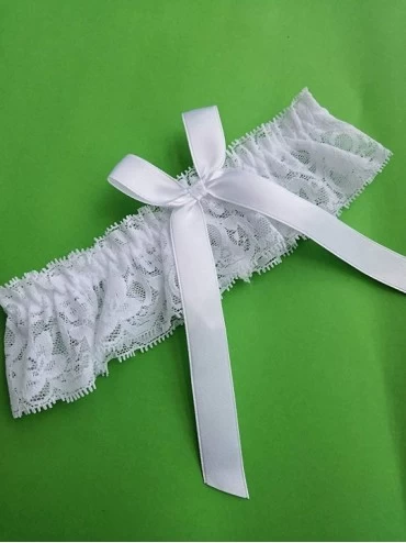 Garters & Garter Belts Bridal Garter Garter for Bride Wedding Garter for Brides Party Accessories - White - CB18QR9OCIK $9.44