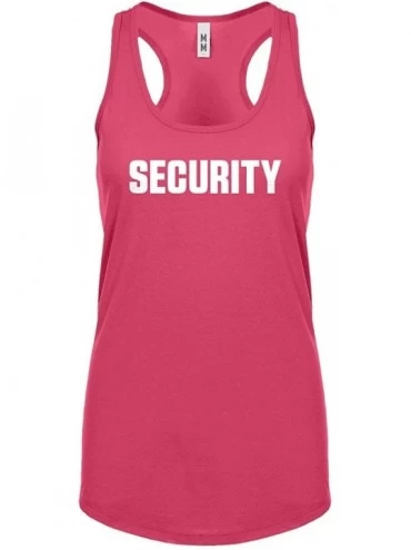 Camisoles & Tanks Womens Security Racerback Tank Top - Hot Pink - C0188670IKO $25.80