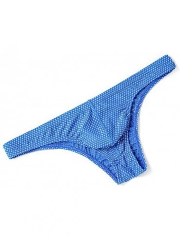 G-Strings & Thongs 2019 Men Briefs Panties Sexy Underwear Cueca Homme Calzoncillos Male Underpants Shorts Lingerie - F Blue -...