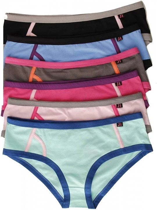 Panties Cotton Panties/Boyleg Underwear (Pack of 6) - 6 Pack With Sayings on Back - CM12O7I0H7L $14.09