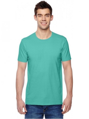 Undershirts Adult 4.7 oz. Sofspun Jersey Crew T-Shirt-Cool Mint-S - C612NB4DN1G $22.86