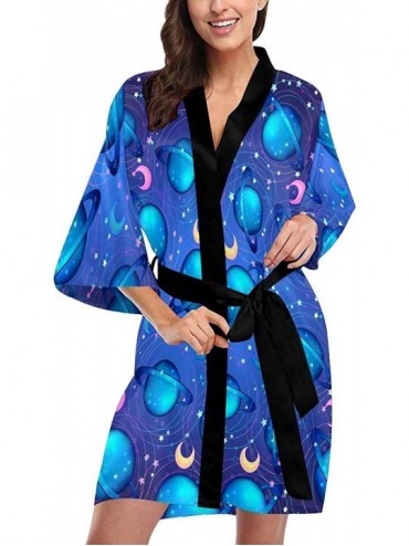 Robes Custom Abstract Lion Women Kimono Robes Beach Cover Up for Parties Wedding (XS-2XL) - Multi 5 - CZ194TEHY0G $100.61