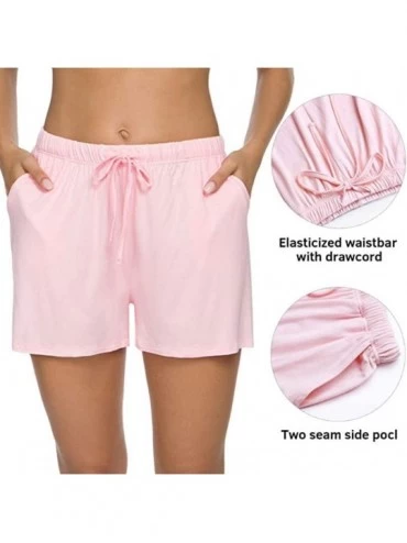 Bottoms Women Pants- Women Pajama Shorts Soprt Pants Lounge Sleep Shorts Pajama Bottoms- Pants for Women - Pink - CZ19DO4NNEE...