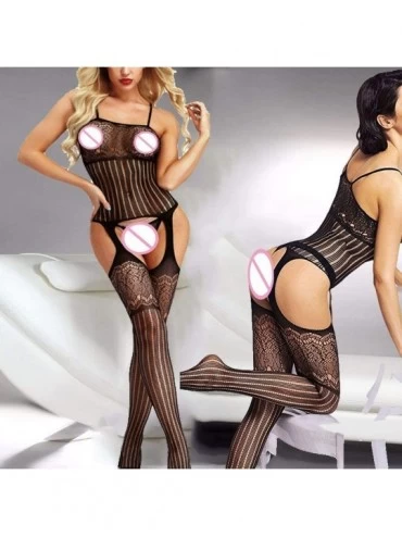 Baby Dolls & Chemises Lingerie Woman Porn Sexy Erotica Erotic Underwear Female ZH005 - Q401 Bodysuit - C9193S80QTQ $31.90