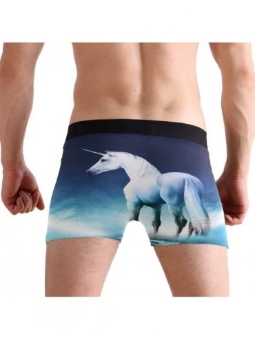 Boxer Briefs Giraffe Lover Boxer Briefs Men's Underwear Boys Stretch Breathable Low Rise Trunks - Cute Unicorn - CZ18WCWDUGD ...