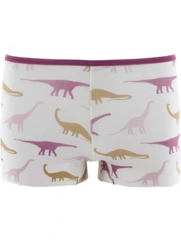 Panties Womens Wear Print Boy Short Underwear - Natural Sauropods - C218RW45ZN2 $43.14