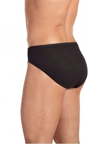 Bikinis Men's Underwear Elance Bikini - 3 Pack - Black - CG122RO3005 $19.86