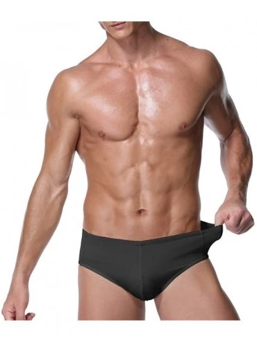 Briefs Men's Padded Briefs Buttock Lifter Plus Size Boy Shorts Underwear-S-6XL - Black Briefs - C118XHEXZN3 $18.06