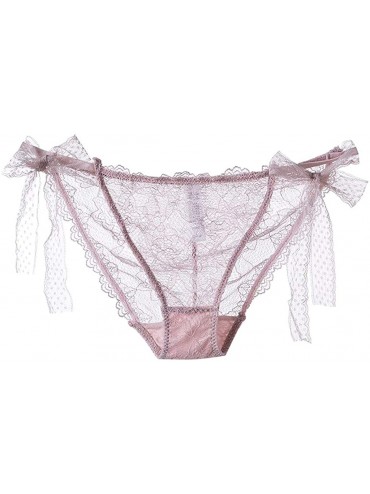 Camisoles & Tanks Sexy Lingerie Lace Brief Underpant Sleepwear Underwear M-XL - Pink - CK199U7I9KS $27.98