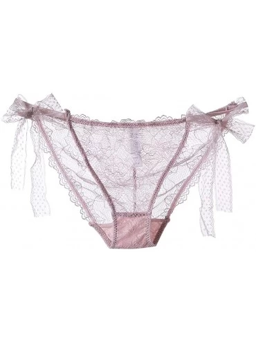 Camisoles & Tanks Sexy Lingerie Lace Brief Underpant Sleepwear Underwear M-XL - Pink - CK199U7I9KS $25.21